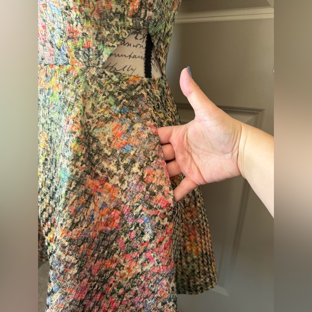 Alice + Olivia Varita Fit & Flare Metallic Dress - Picture 15 of 16